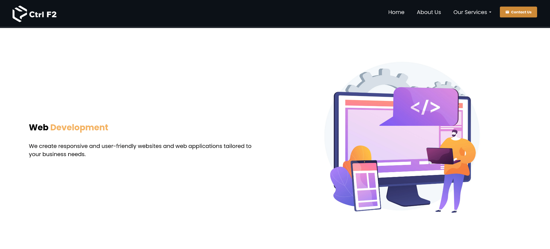 Web Development Illustration